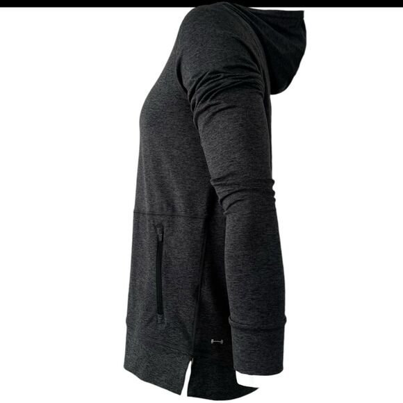 Barbell Hoodie Mens Size Medium Bodybuilding Gray Pullover Jacket Workout - Picture 3 of 5